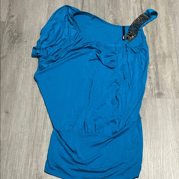 Triumph Vibrant Blue One-Shoulder Dress - Picture 1 of 2